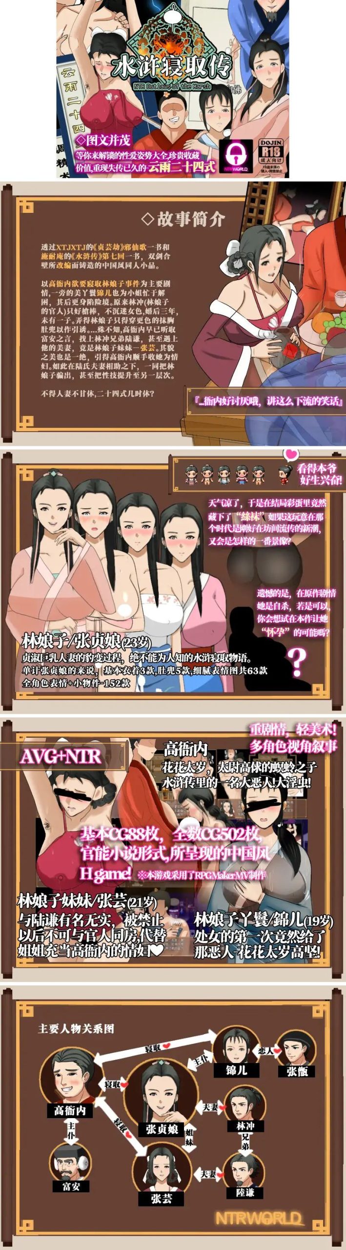 修绿记同作者[PC-rpg游戏] 水浒寝取传+水浒乱寝传+全CG存档 [官中][1.3G]