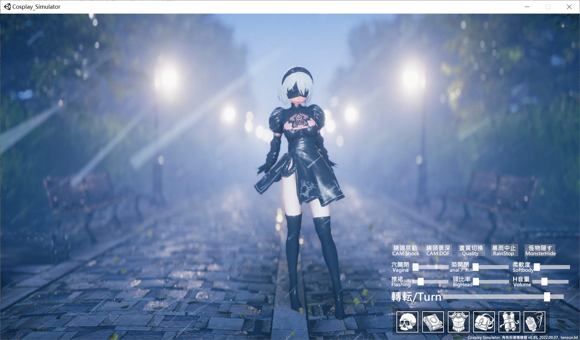[PC-3D游戏] 【互动SLG/3D/动态】ACG角色扮演模拟器 ACG Cosplay Simulator V0.85 官方中文版 [PC][度盘/1G]